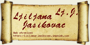 Ljiljana Jasikovac vizit kartica